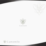 D.R DESIGN (Nakamura__)さんの美容フェイシャルエステサロン「Camomile - カモミール」のロゴへの提案