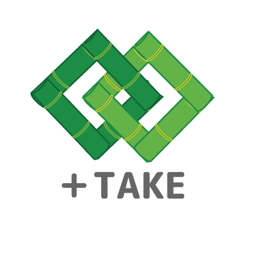 「＋TAKEという竹製品を扱うブランド」のロゴ作成