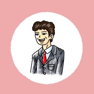 Pithecus (Pithecus)さんの【不動産】事業告知DM送付用　官製はがきに使用する色鉛筆タッチの似顔絵制作への提案
