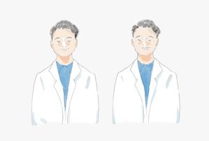 水絵 ()さんのクリニックの院長のイラストへの提案