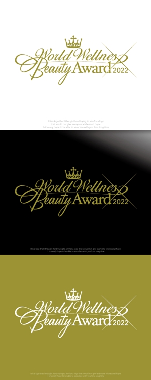 魔法スタジオ (mahou-phot)さんのイベント「World Wellness Beauty Award」のロゴへの提案