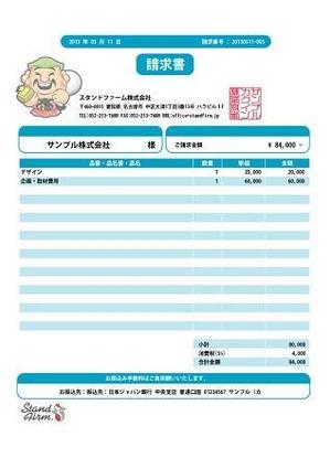 白鳥伸行 ()さんのmisocaで使われるテンプレートの請求書デザインへの提案