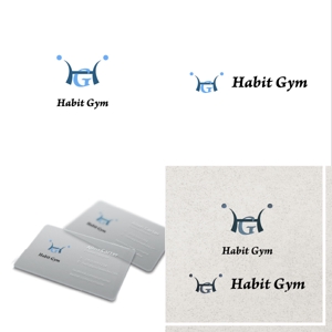 blk182さんの24時間ジム『Habit Gym』のロゴへの提案