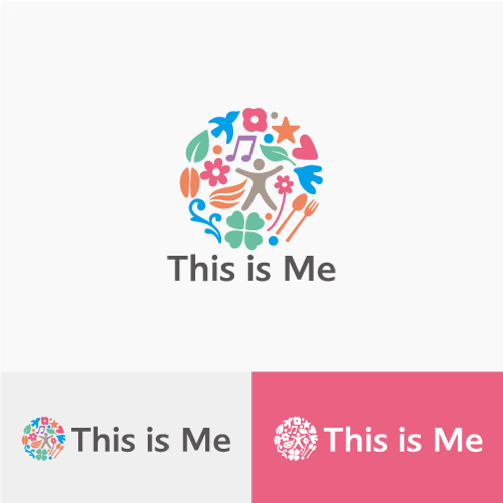 新築ビル「This is Me」のロゴとイラスト・マーク