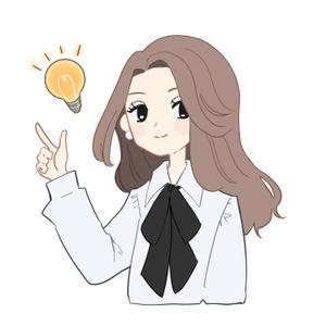 飯田はと (hato-45)さんの韓国ソウル江南の地域情報ブログ執筆者（女性）のキャラクターデザインへの提案