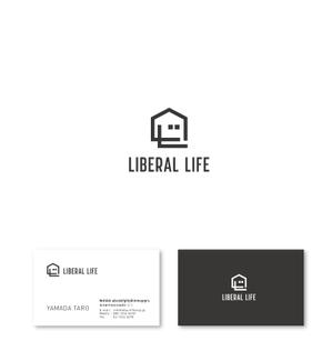 blue blues (PLANETS)さんの不動産仲介営業会社「LIBERAL　LIFE（リベラルライフ）」のロゴ（商標登録予定なし）への提案