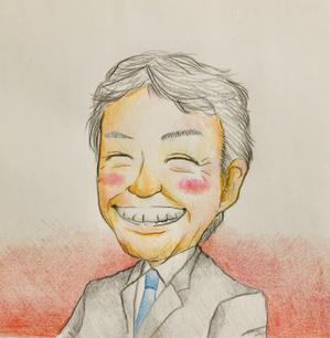 かとまるYUKA (nikonikoniko)さんの【不動産】事業告知DM送付用　官製はがきに使用する色鉛筆タッチの似顔絵制作への提案