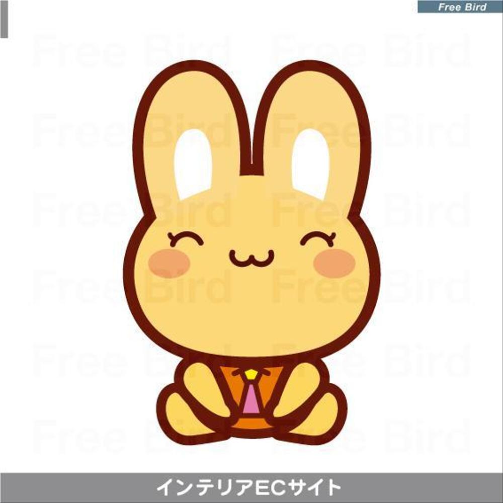 インテリアECサイトのキャラクターロゴ