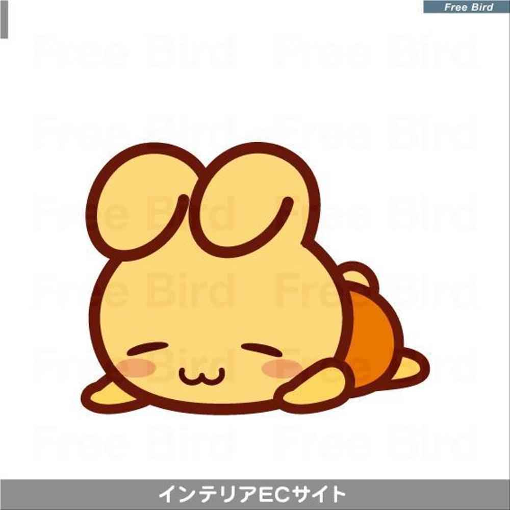インテリアECサイトのキャラクターロゴ