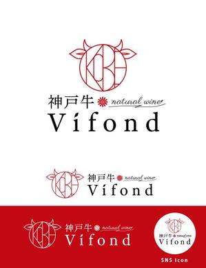 99R+design. (lapislazuli_99)さんのダイニングバー　「Vifond」のロゴへの提案