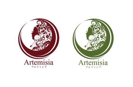 chi-115さんのハーブティー販売の「Artemisia」「アルテミシア」のロゴへの提案