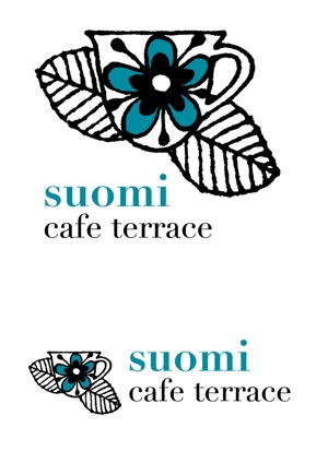 hi-romさんのナチュラルカフェのロゴ制作への提案