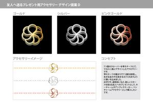 KAMO Create  (KAMO_Create)さんの【女性限定】友人へ送るプレゼント用アクセサリーのデザインへの提案