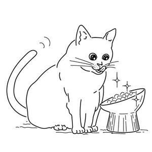 suzume29 (suzume29)さんの猫用食器のイラスト作成への提案