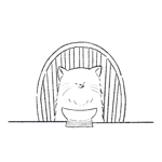 やまざきりすけ (risuke_illust)さんの猫用食器のイラスト作成への提案