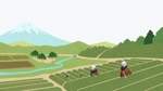渡辺エリ (watanabeeri)さんの静岡の田舎の豊かな自然と温かな雰囲気が伝わる風景イラストへの提案