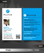 あらきの (now3ark)さんの輸入貿易会社「Plutus LLC」の名刺デザインへの提案
