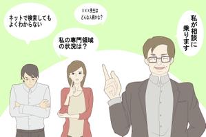 さんの留学支援のイラスト１点（Webサイトで使用）への提案