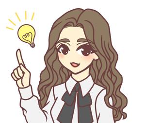 株式会社イーネットビズ (e-nets)さんの韓国ソウル江南の地域情報ブログ執筆者（女性）のキャラクターデザインへの提案