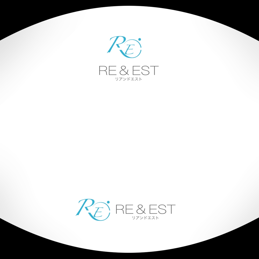リフォーム、不動産事業「RE＆EST」(リアンドエスト)のロゴ作成