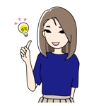 ナカ_c２ (naka_c2)さんの東京都新宿の地域情報ブログ執筆者（女性）のキャラクターデザインへの提案