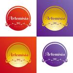 m_flag (matsuyama_hata)さんのハーブティー販売の「Artemisia」「アルテミシア」のロゴへの提案