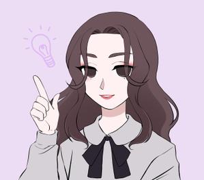 川野わにこ (wa2wa2-28)さんの韓国ソウル江南の地域情報ブログ執筆者（女性）のキャラクターデザインへの提案