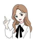 kepplei1604さんの韓国ソウル江南の地域情報ブログ執筆者（女性）のキャラクターデザインへの提案