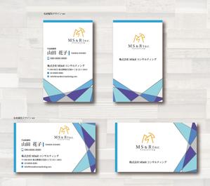 SUPLEY_ad (ad_infinity007)さんの株式会社MS&Rコンサルティング　の　名刺デザインへの提案