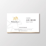 T-aki (T-aki)さんの株式会社MS&Rコンサルティング　の　名刺デザインへの提案