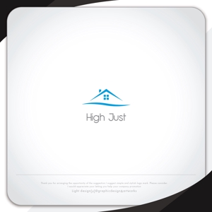 XL@グラフィック (ldz530607)さんの住宅会社タカコウ・ハウス新住宅商品「High Just」のロゴへの提案