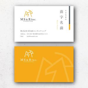 mimio ()さんの株式会社MS&Rコンサルティング　の　名刺デザインへの提案
