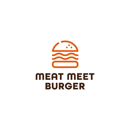 Puchi (Puchi2)さんのハンバーガーショップ　MEAT MEET BURGER　のロゴへの提案