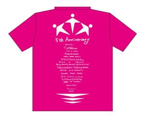 FREEDIA WORKS (freedia_works)さんの事業所5周年記念Tシャツデザインへの提案