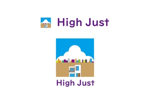 熊本☆洋一 (kumakihiroshi)さんの住宅会社タカコウ・ハウス新住宅商品「High Just」のロゴへの提案