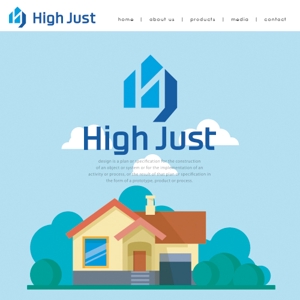 s m d s (smds)さんの住宅会社タカコウ・ハウス新住宅商品「High Just」のロゴへの提案