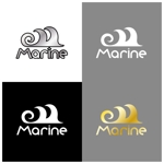 kropsworkshop (krops)さんのマリンアパレルショップ　『Marine』の　波イラスト　と　ロゴへの提案