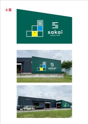 blocdesign (blocdesign)さんのテント倉庫壁面にQRコードとプラスαのデザイン募集への提案