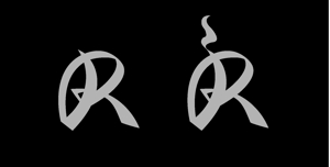 gravelさんのCBD電子タバコ・パッケージ「R」の文字ロゴへの提案