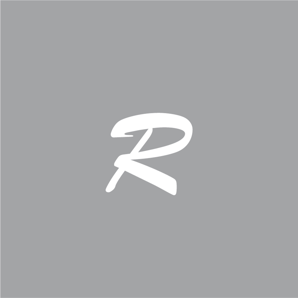 CBD電子タバコ・パッケージ「R」の文字ロゴ
