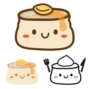 CHIHUAHUA BASE (tae1182)さんのふわふわパンケーキのキャラクターデザインへの提案