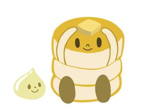 橙　ころも (daidaikoromo)さんのふわふわパンケーキのキャラクターデザインへの提案