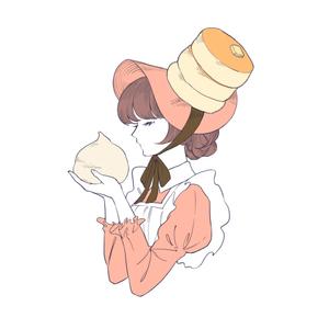Shin (Shin_Rin)さんのふわふわパンケーキのキャラクターデザインへの提案