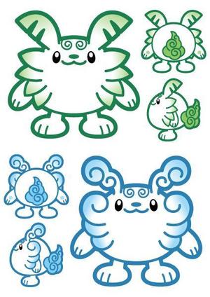 ヘブンイラストレーションズ (heavenillust)さんの株式会社琉新の風　イメージキャラクター【2体ペア】への提案