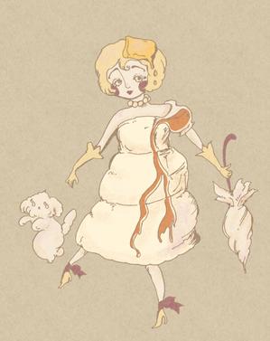 Fleur_design (FleurCentTetes)さんのふわふわパンケーキのキャラクターデザインへの提案