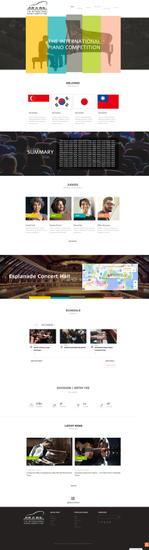Ebee IT Support (toho_ebihara)さんの国際ピアノコンクールのHP（TOPのみ）への提案