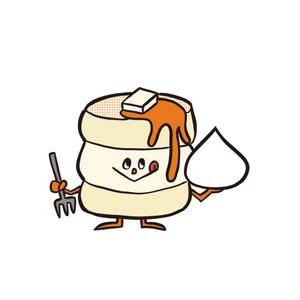 むくた梨子 ()さんのふわふわパンケーキのキャラクターデザインへの提案