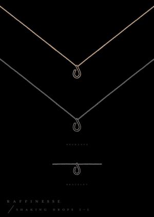 C DESIGN (conifer)さんの◆新規立ち上げ◆20代女性向け、「雫」をモチーフにしたネックレストップのデザインへの提案