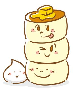 nougo (noguo3)さんのふわふわパンケーキのキャラクターデザインへの提案