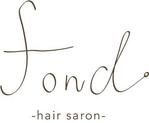 417 (airan_433)さんの美容室 ｢ fond. ｣の ロゴへの提案